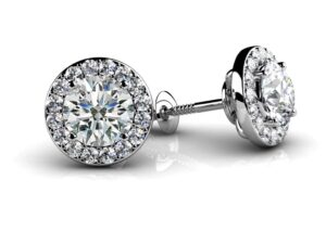 Stud diamond earrings