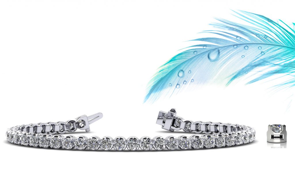 Anjolee Captivating Shimmer Diamond Tennis Bracelet