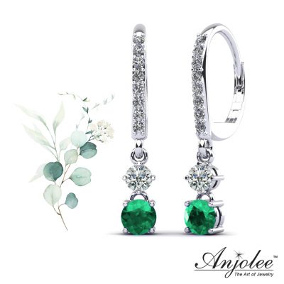 Anjolee Diamond and Gemstone Earrings