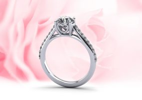 Sweetheart's Embrace Diamond Ring