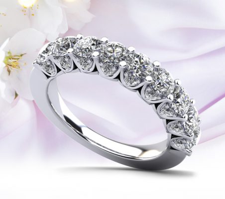 Sunbeam Diamond Anniversary Ring